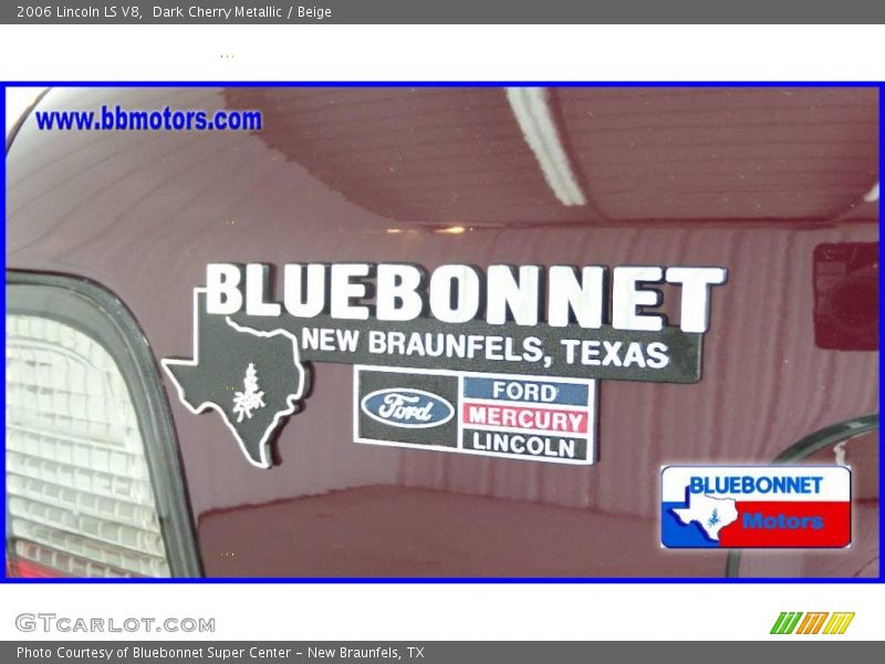 Dark Cherry Metallic / Beige 2006 Lincoln LS V8