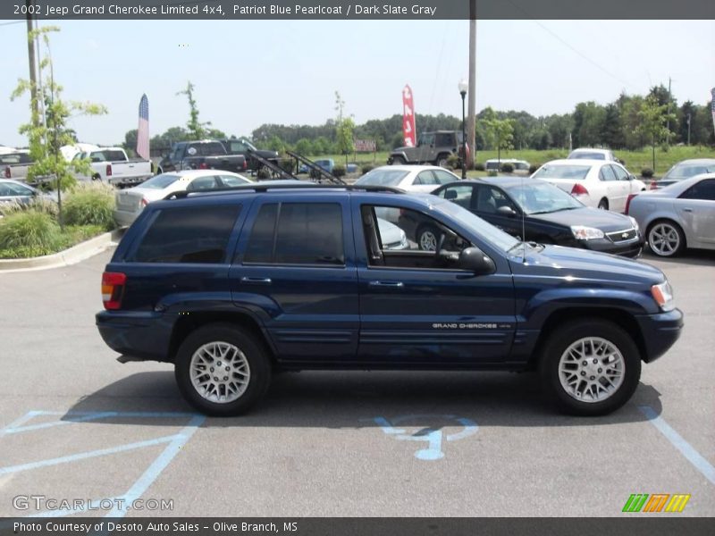 Patriot Blue Pearlcoat / Dark Slate Gray 2002 Jeep Grand Cherokee Limited 4x4