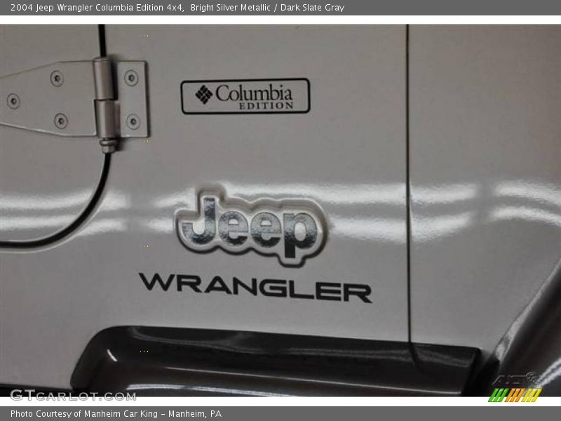 Bright Silver Metallic / Dark Slate Gray 2004 Jeep Wrangler Columbia Edition 4x4