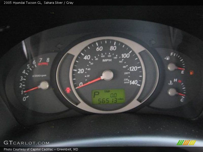 Sahara Silver / Gray 2005 Hyundai Tucson GL