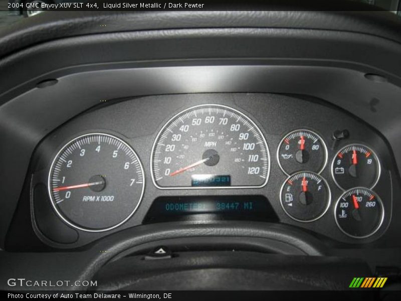 Liquid Silver Metallic / Dark Pewter 2004 GMC Envoy XUV SLT 4x4
