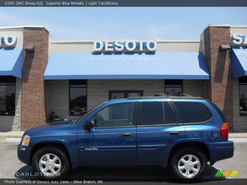 Superior Blue Metallic / Light Tan/Ebony 2005 GMC Envoy SLE