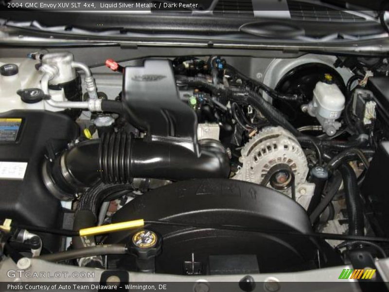 Liquid Silver Metallic / Dark Pewter 2004 GMC Envoy XUV SLT 4x4