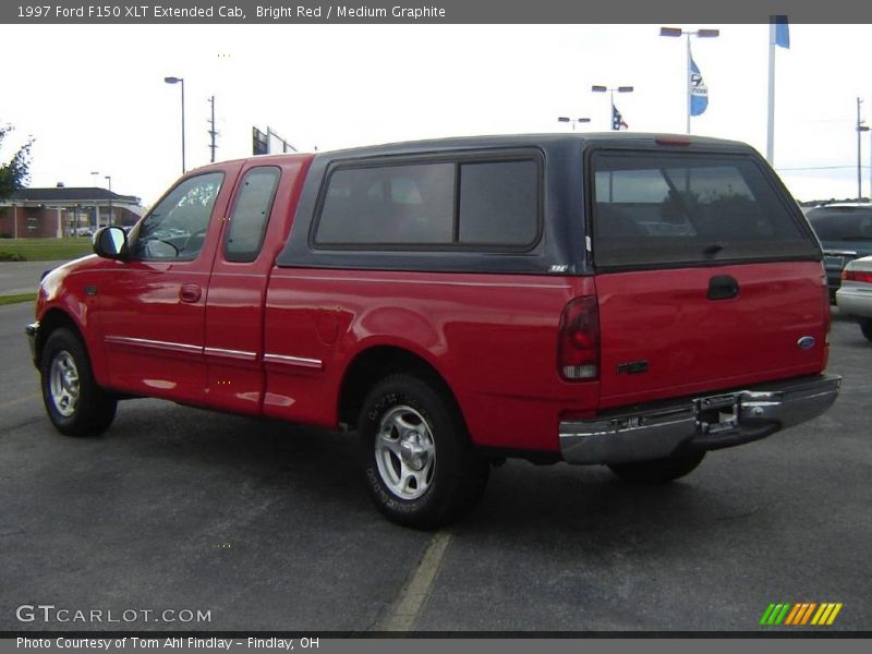Bright Red / Medium Graphite 1997 Ford F150 XLT Extended Cab