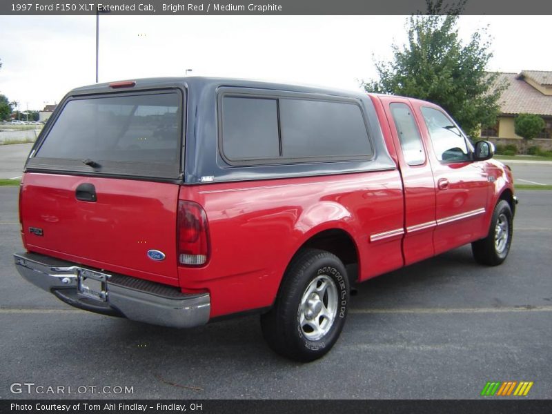 Bright Red / Medium Graphite 1997 Ford F150 XLT Extended Cab