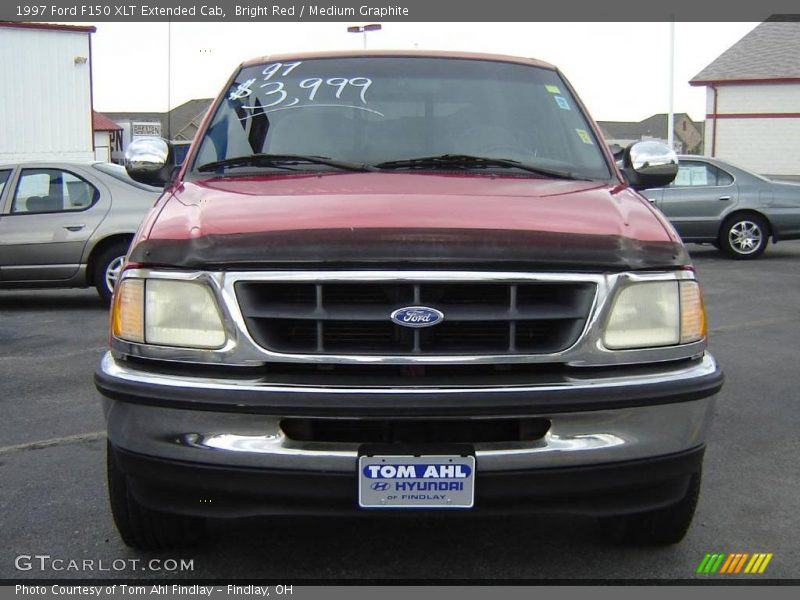 Bright Red / Medium Graphite 1997 Ford F150 XLT Extended Cab