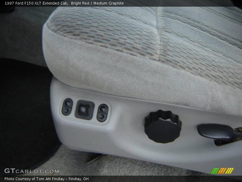 Bright Red / Medium Graphite 1997 Ford F150 XLT Extended Cab