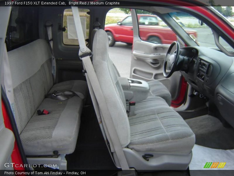 Bright Red / Medium Graphite 1997 Ford F150 XLT Extended Cab