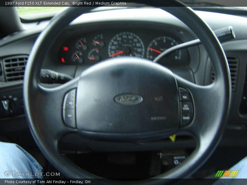 Bright Red / Medium Graphite 1997 Ford F150 XLT Extended Cab