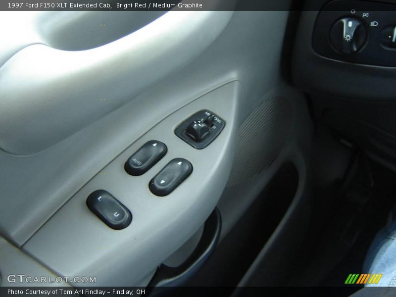 Bright Red / Medium Graphite 1997 Ford F150 XLT Extended Cab