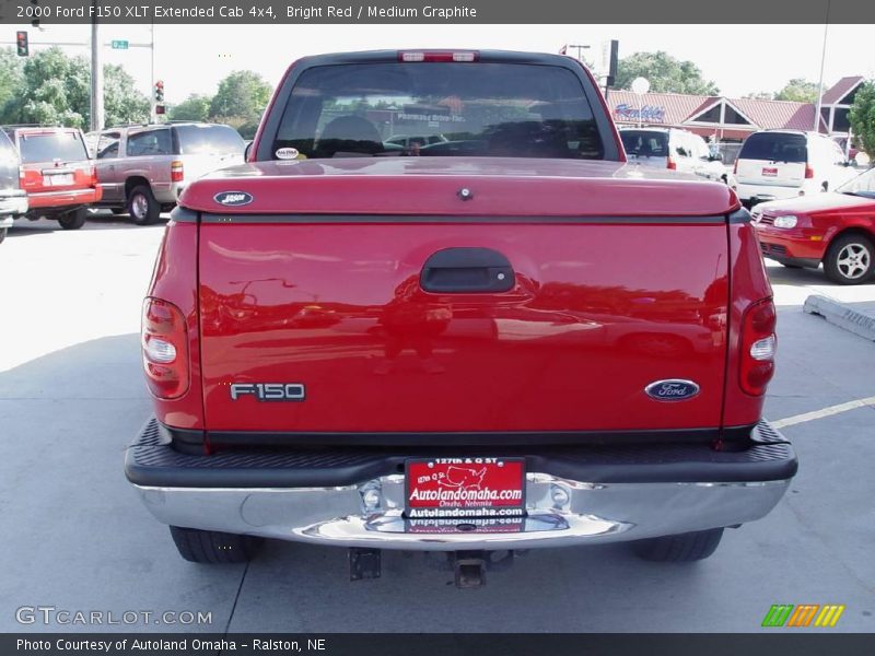 Bright Red / Medium Graphite 2000 Ford F150 XLT Extended Cab 4x4