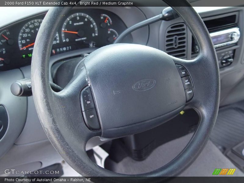 Bright Red / Medium Graphite 2000 Ford F150 XLT Extended Cab 4x4