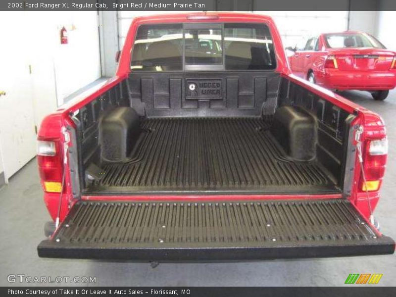 Bright Red / Medium Prairie Tan 2002 Ford Ranger XL Regular Cab