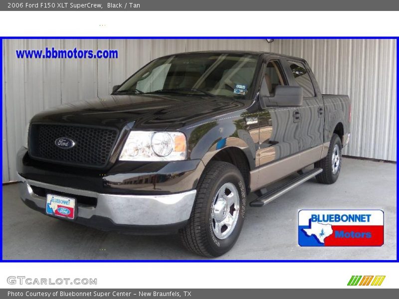Black / Tan 2006 Ford F150 XLT SuperCrew
