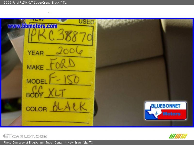 Black / Tan 2006 Ford F150 XLT SuperCrew