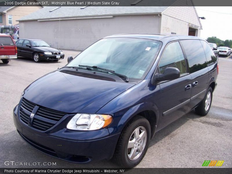 Midnight Blue Pearl / Medium Slate Gray 2006 Dodge Caravan SXT