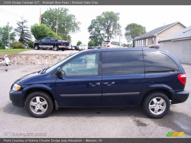 Midnight Blue Pearl / Medium Slate Gray 2006 Dodge Caravan SXT