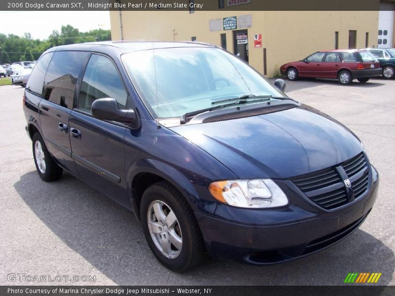Midnight Blue Pearl / Medium Slate Gray 2006 Dodge Caravan SXT