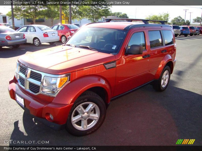 Sunburst Orange Pearl / Dark Slate Gray/Light Slate Gray 2007 Dodge Nitro SLT 4x4