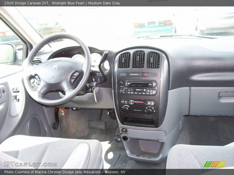 Midnight Blue Pearl / Medium Slate Gray 2006 Dodge Caravan SXT