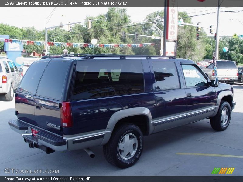 Indigo Blue Metallic / Gray 1999 Chevrolet Suburban K1500 LT 4x4