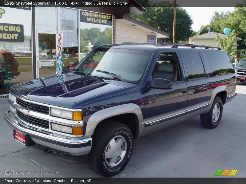 Indigo Blue Metallic / Gray 1999 Chevrolet Suburban K1500 LT 4x4