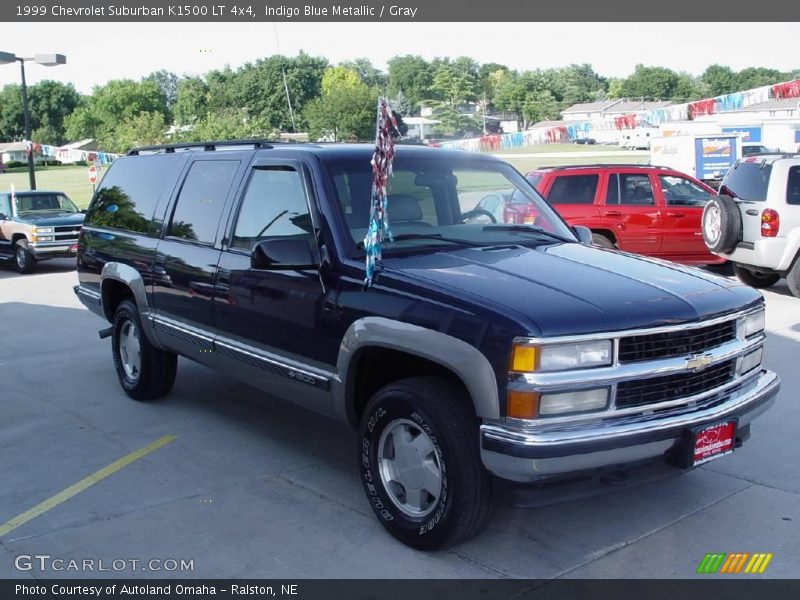 Indigo Blue Metallic / Gray 1999 Chevrolet Suburban K1500 LT 4x4