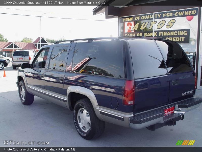 Indigo Blue Metallic / Gray 1999 Chevrolet Suburban K1500 LT 4x4