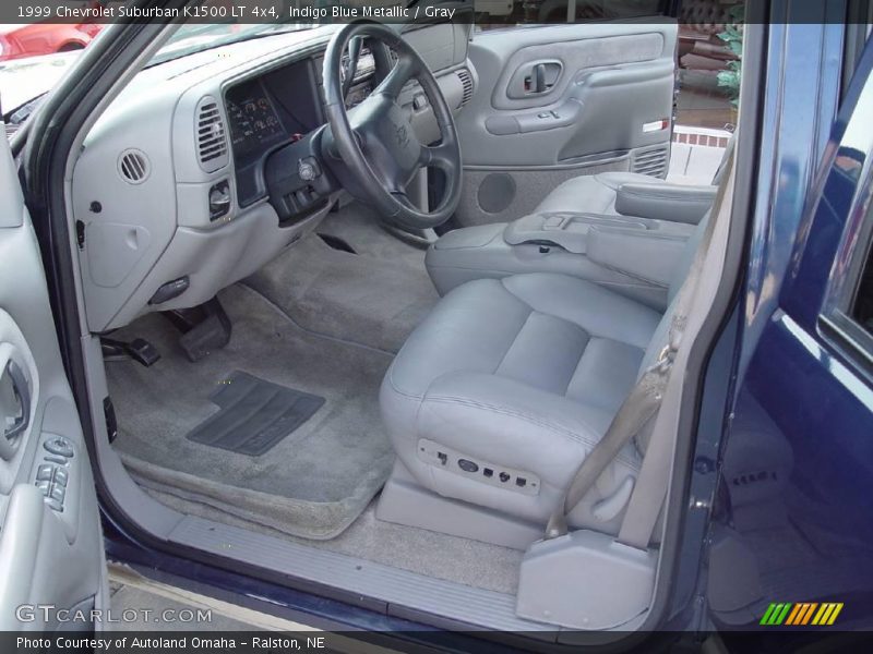 Indigo Blue Metallic / Gray 1999 Chevrolet Suburban K1500 LT 4x4