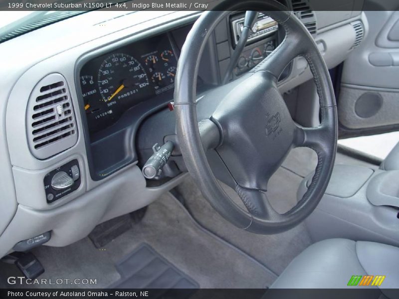 Indigo Blue Metallic / Gray 1999 Chevrolet Suburban K1500 LT 4x4