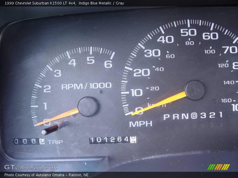 Indigo Blue Metallic / Gray 1999 Chevrolet Suburban K1500 LT 4x4