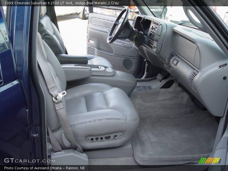 Indigo Blue Metallic / Gray 1999 Chevrolet Suburban K1500 LT 4x4