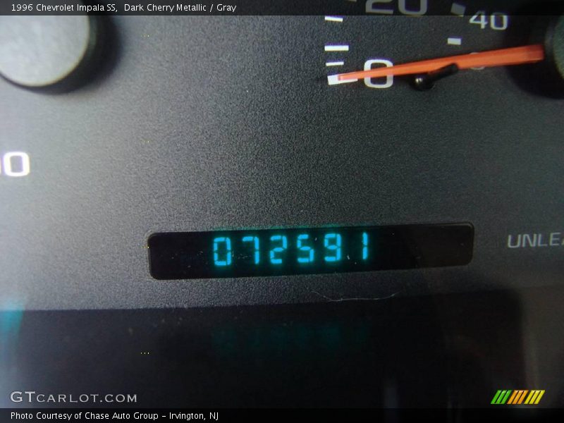 Dark Cherry Metallic / Gray 1996 Chevrolet Impala SS