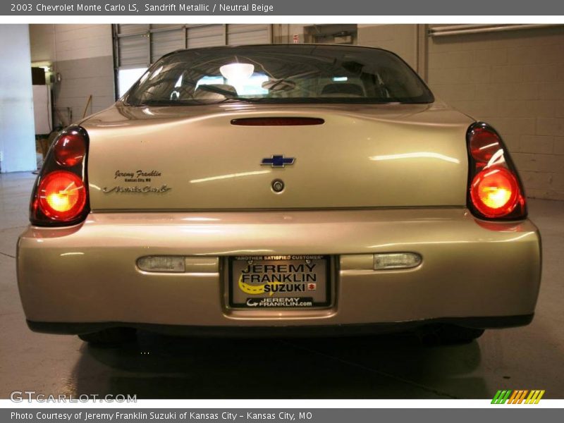 Sandrift Metallic / Neutral Beige 2003 Chevrolet Monte Carlo LS