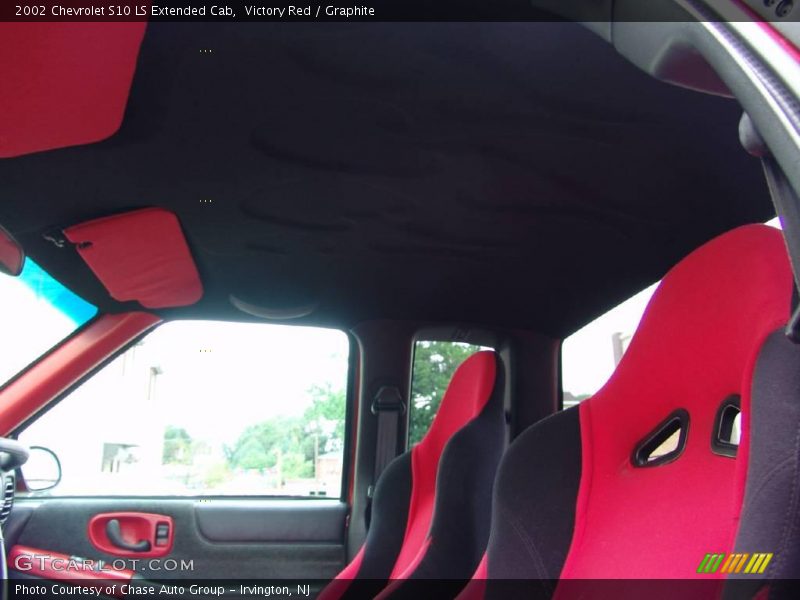 Victory Red / Graphite 2002 Chevrolet S10 LS Extended Cab