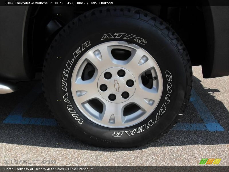 Black / Dark Charcoal 2004 Chevrolet Avalanche 1500 Z71 4x4