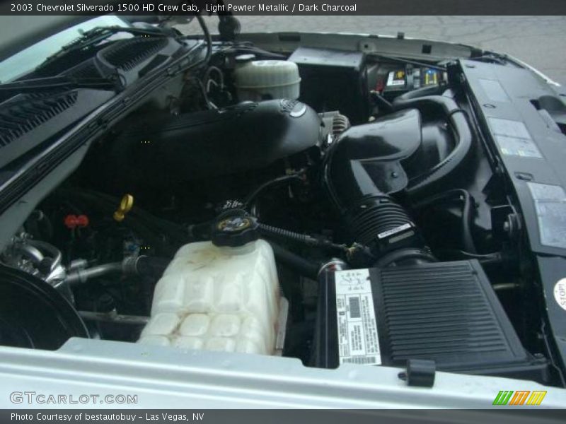 Light Pewter Metallic / Dark Charcoal 2003 Chevrolet Silverado 1500 HD Crew Cab