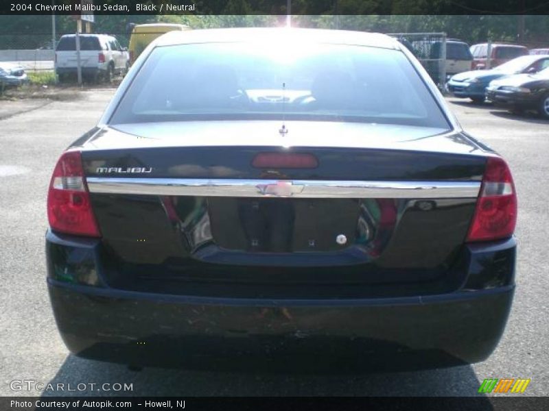 Black / Neutral 2004 Chevrolet Malibu Sedan