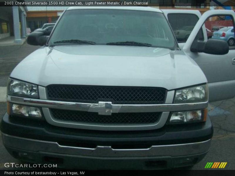 Light Pewter Metallic / Dark Charcoal 2003 Chevrolet Silverado 1500 HD Crew Cab