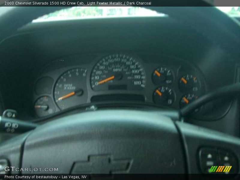 Light Pewter Metallic / Dark Charcoal 2003 Chevrolet Silverado 1500 HD Crew Cab