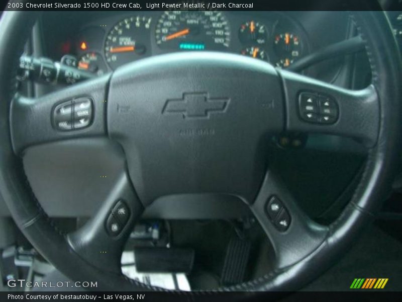 Light Pewter Metallic / Dark Charcoal 2003 Chevrolet Silverado 1500 HD Crew Cab