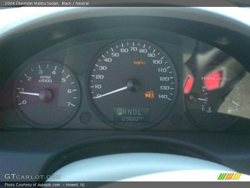 Black / Neutral 2004 Chevrolet Malibu Sedan