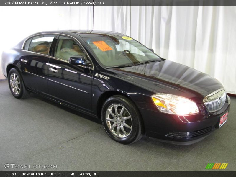 Ming Blue Metallic / Cocoa/Shale 2007 Buick Lucerne CXL