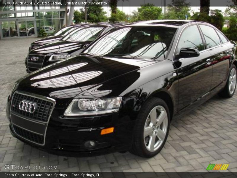 Brilliant Black / Amaretto 2008 Audi A6 4.2 quattro Sedan