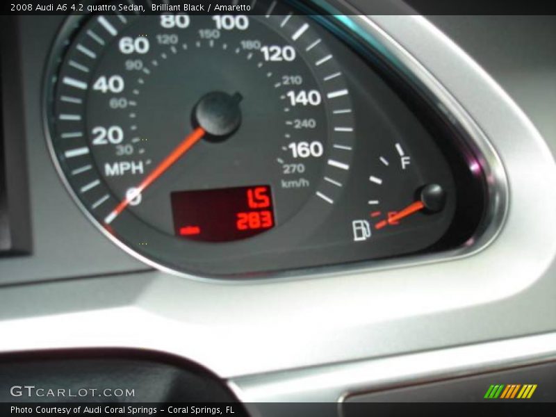 Brilliant Black / Amaretto 2008 Audi A6 4.2 quattro Sedan