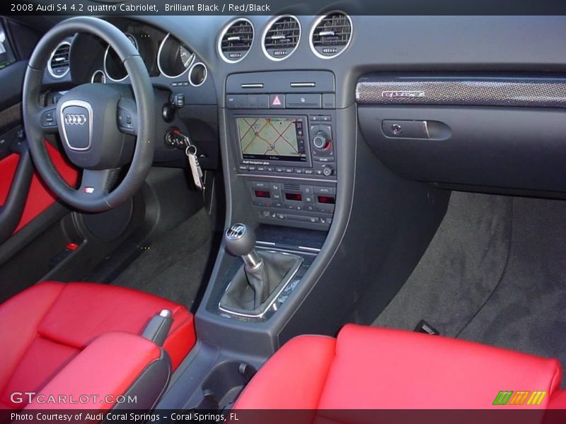 Brilliant Black / Red/Black 2008 Audi S4 4.2 quattro Cabriolet