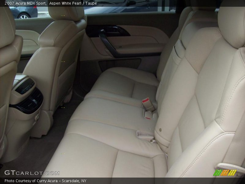 Aspen White Pearl / Taupe 2007 Acura MDX Sport