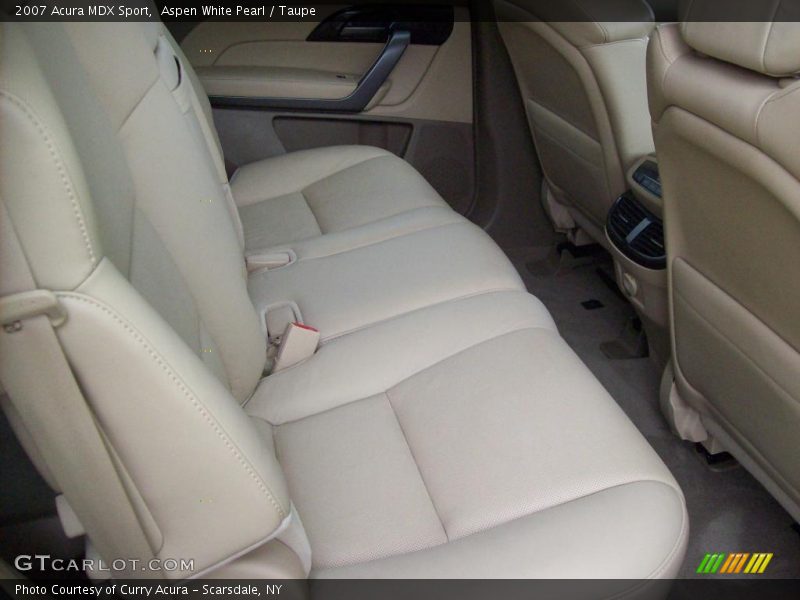 Aspen White Pearl / Taupe 2007 Acura MDX Sport