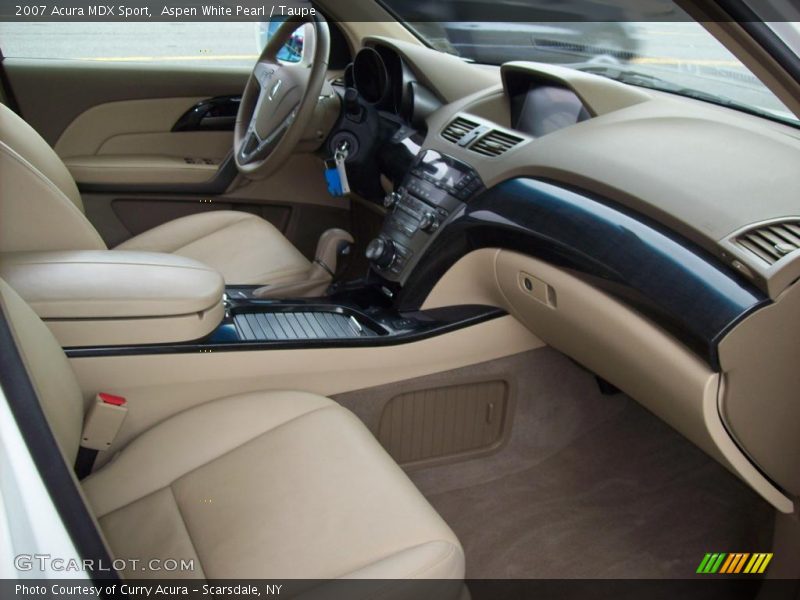 Aspen White Pearl / Taupe 2007 Acura MDX Sport