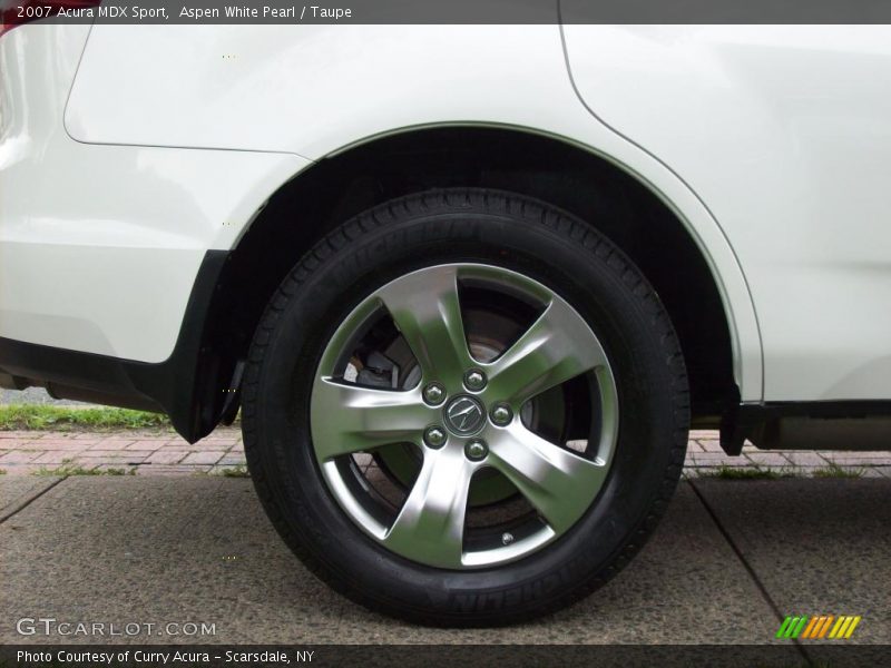 Aspen White Pearl / Taupe 2007 Acura MDX Sport